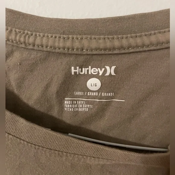 Hurley Men’s Olive Green Short Sleeve Crewneck T-Shirt Size Large - Picture 2 of 6